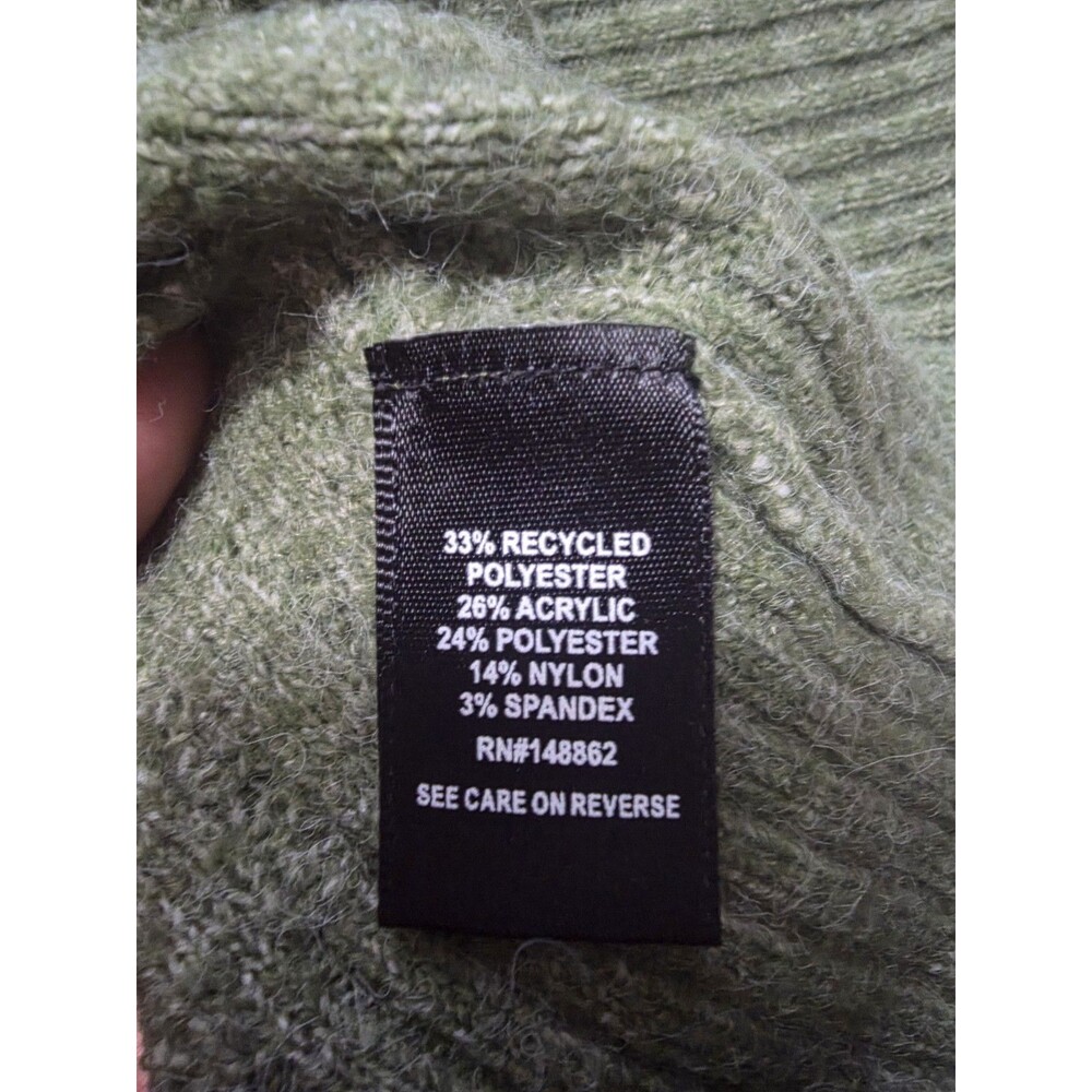 Torrid sz 3 Vegan Cashmere Pullover Square Neck Sweater cable knit soft fall - Picture 6 of 6